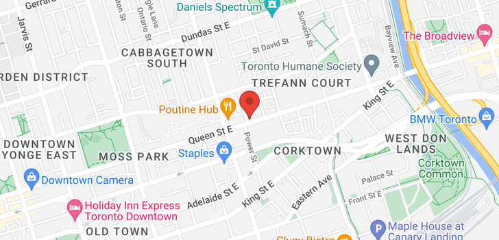 map of #5 -388 QUEEN ST E